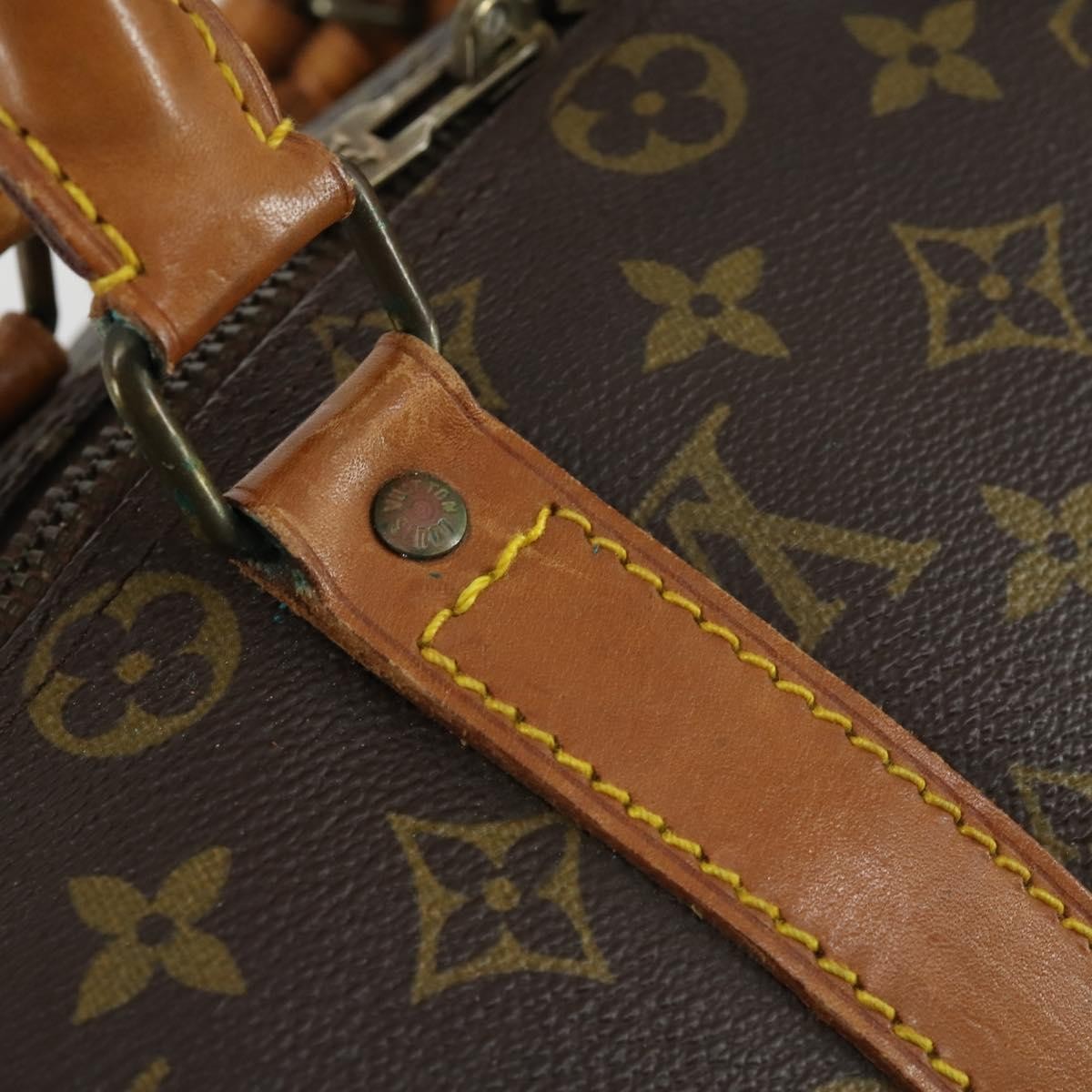 Louis Vuitton Keepall Bag Monogram Canvas Brown Canvas Travel Bag