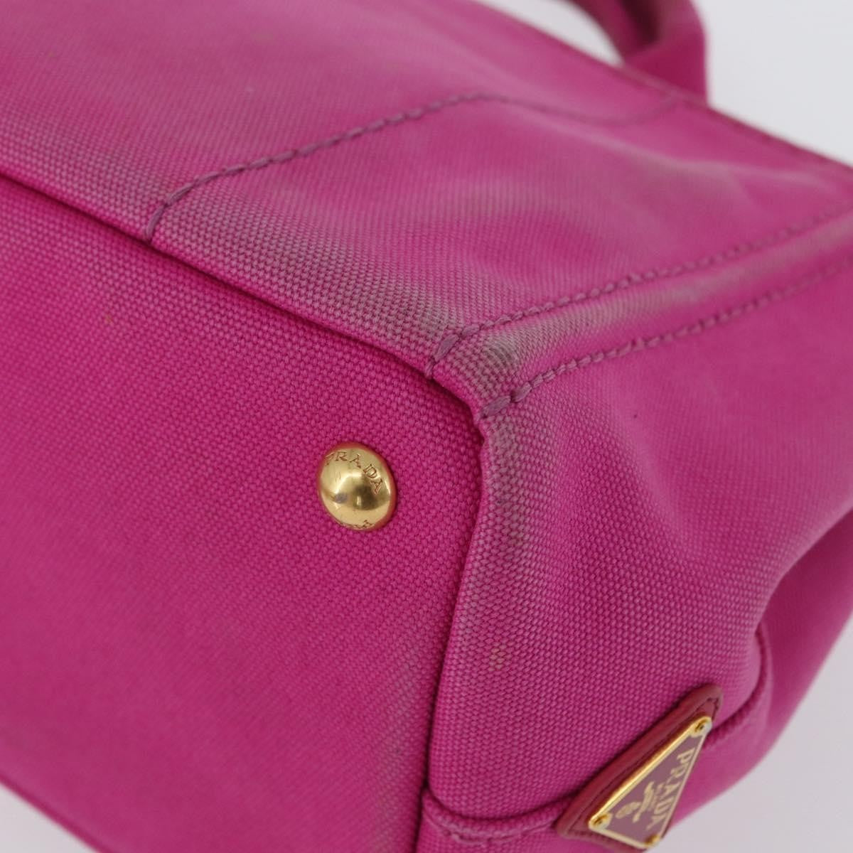 Prada Canapa Tote Canvas Pink Canvas Tote Bag Bag