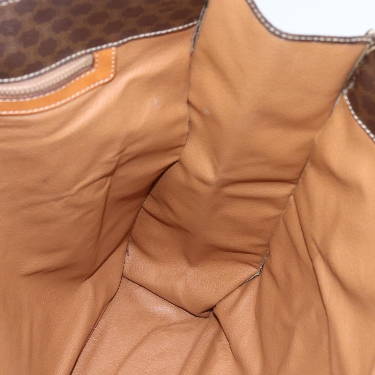 Celine Vintage Macadam Tote Bag Canvas Brown Canvas Tote Bag Bag