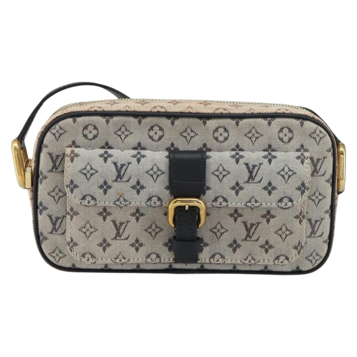 Louis Vuitton Juliette Crossbody Bag Mini Lin Blue Canvas Shoulder Bag