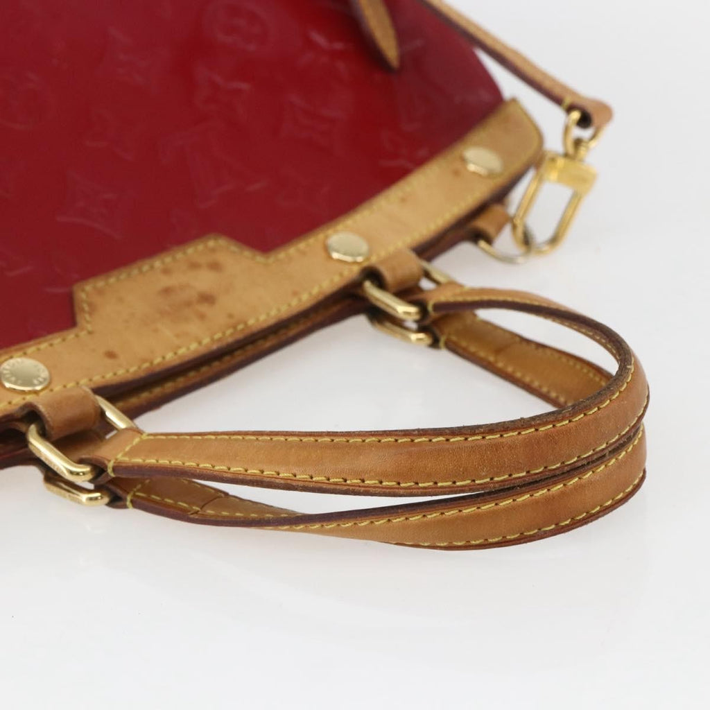 Louis Vuitton Brea Handbag Monogram Vernis Red Patent_Leather Handbag