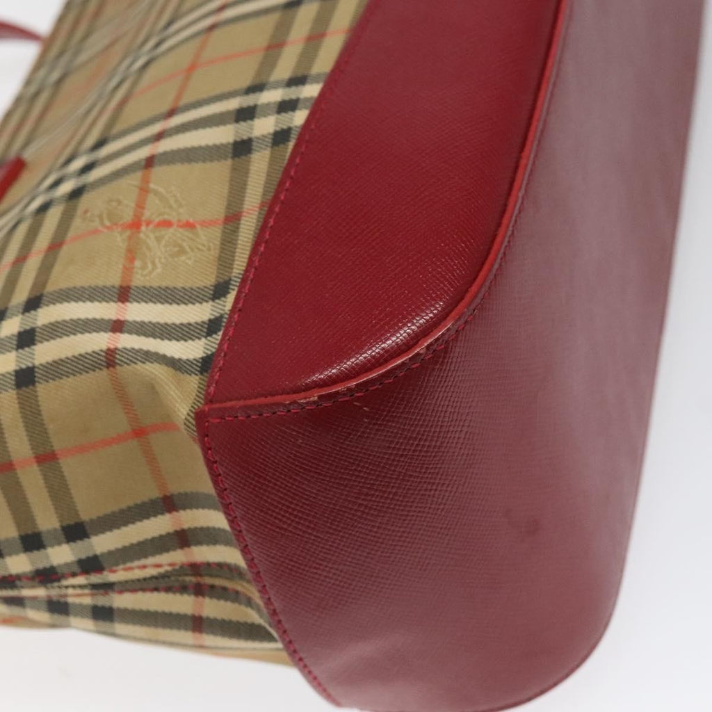 Burberry Nova Check Handbag Nova Check Canvas And Leather Beige Canvas Handbag