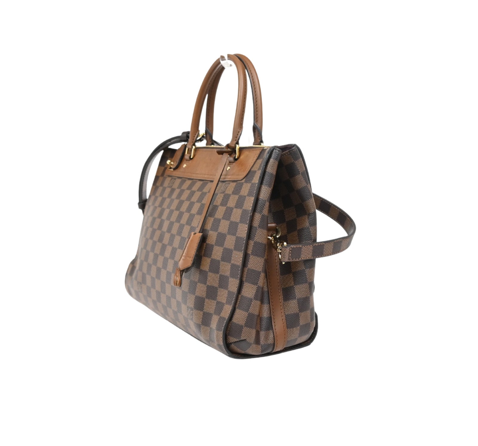 Louis Vuitton Greenwich Bag Damier Brown Leather Handbag