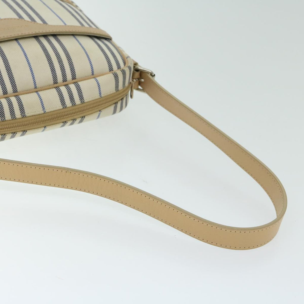 Burberry Nova Check Shoulder Bag Canvas Beige Canvas Shoulder Bag