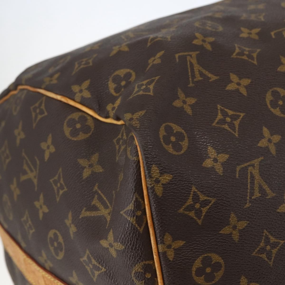 Louis Vuitton Keepall Bag Monogram Canvas Brown Canvas Travel Bag