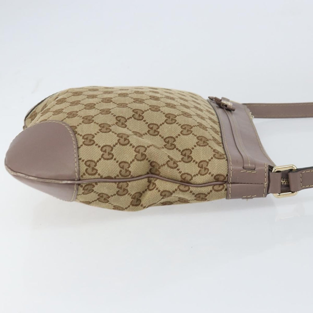 Gucci Mayfair Messenger Bag Gg Canvas And Leather Beige Canvas Shoulder Bag Bag (Pre-Owned)
