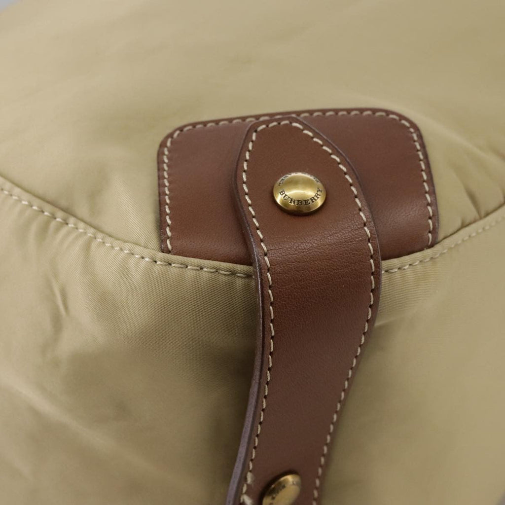 Burberry Blue Label Shoulder Bag Nylon Beige Nylon Shoulder Bag