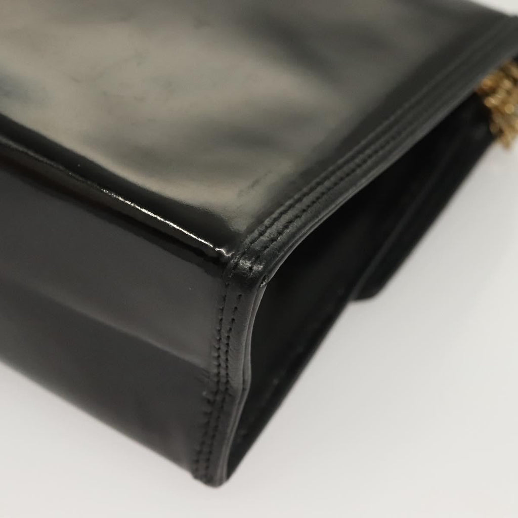 Chanel Cc Envelope Flap Crossbody Patent Leather Black Patent_Leather Clutche & Pouche Bag