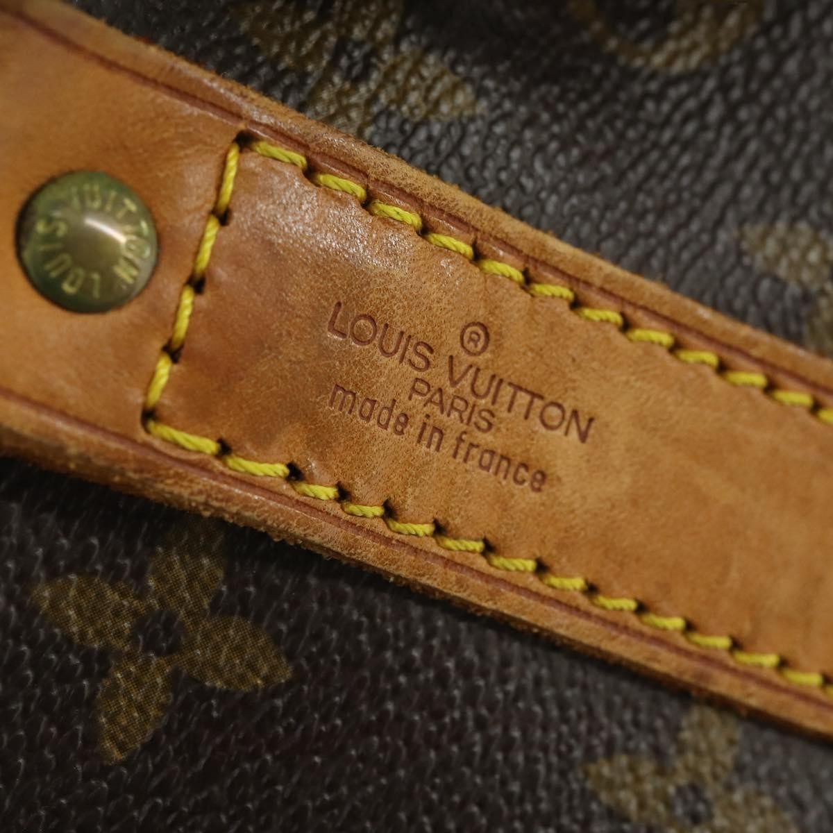 Louis Vuitton Keepall Bandouliere Bag Monogram Canvas Brown Canvas Travel Bag