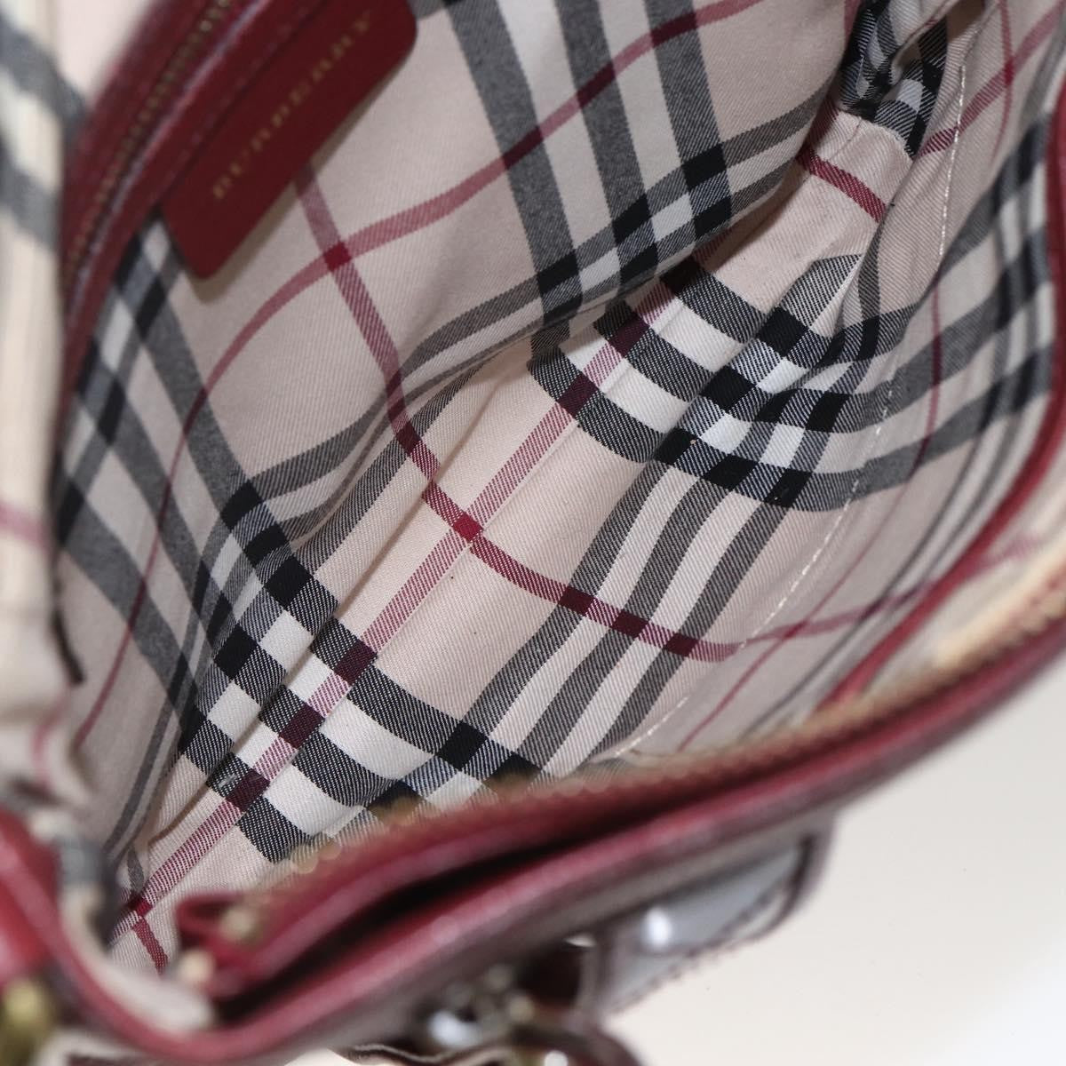Burberry Vintage Shoulder Bag Leather Red Leather Shoulder Bag