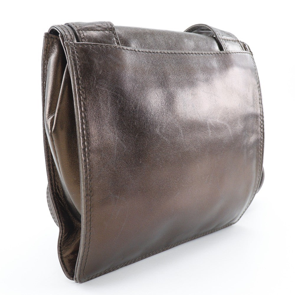 Chanel Vintage Shoulder Bag Leather Brown Leather Shoulder Bag Bag