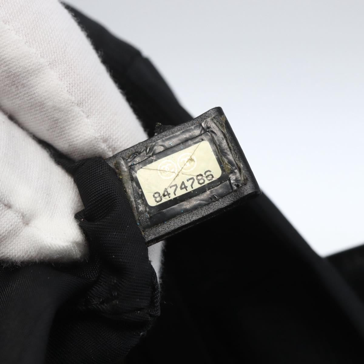 Chanel Travel Line Tote Nylon Black Nylon Tote Bag Bag