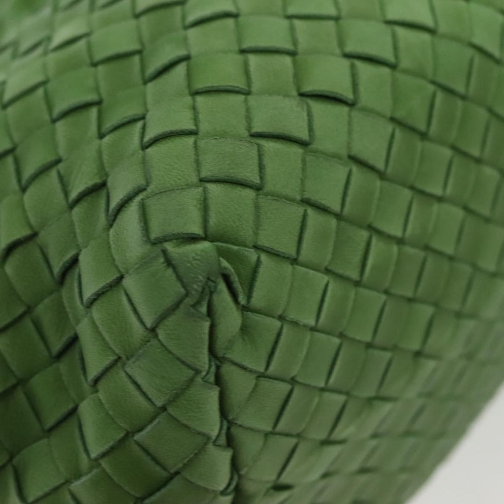 Bottega Veneta Intrecciato Leather Green Leather Handbag
