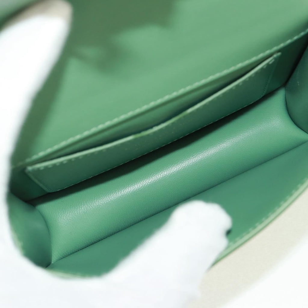 Christian Dior 30 Montaigne Flap Bag Leather Green Leather Shoulder Bag Bag (Pre-Owned)