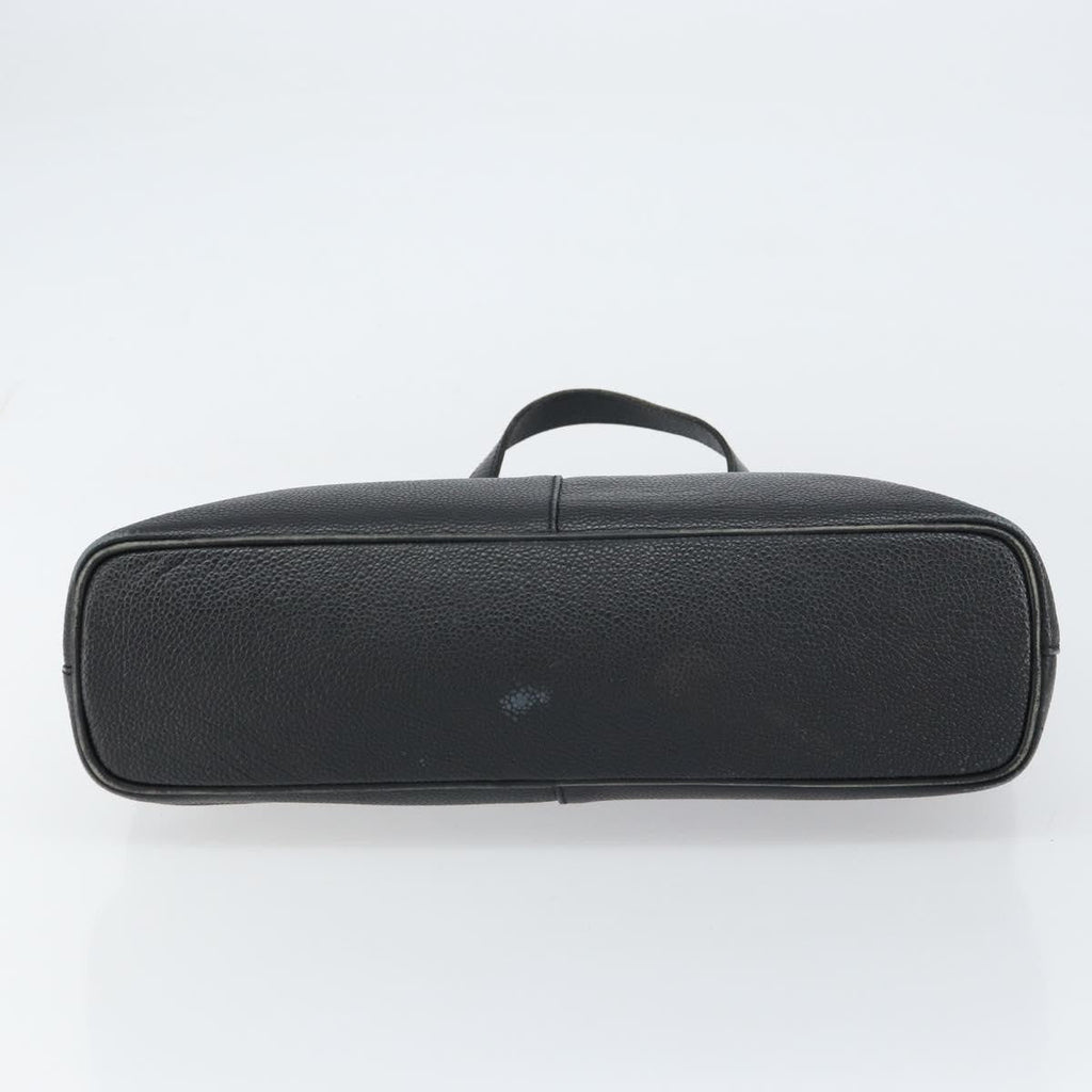 Burberry Vintage Handbag Leather Black Leather Handbag