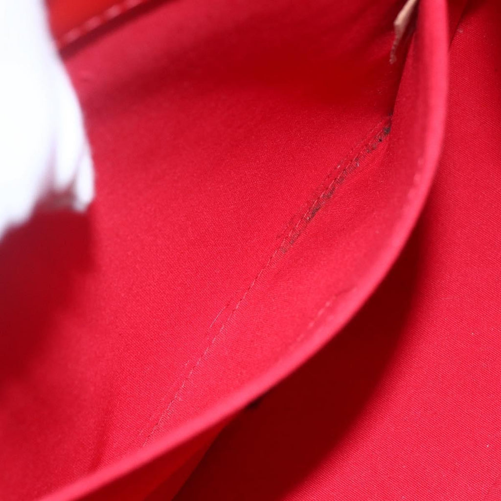 Louis Vuitton Biscayne Bay Handbag Monogram Vernis Red Patent_Leather Bag