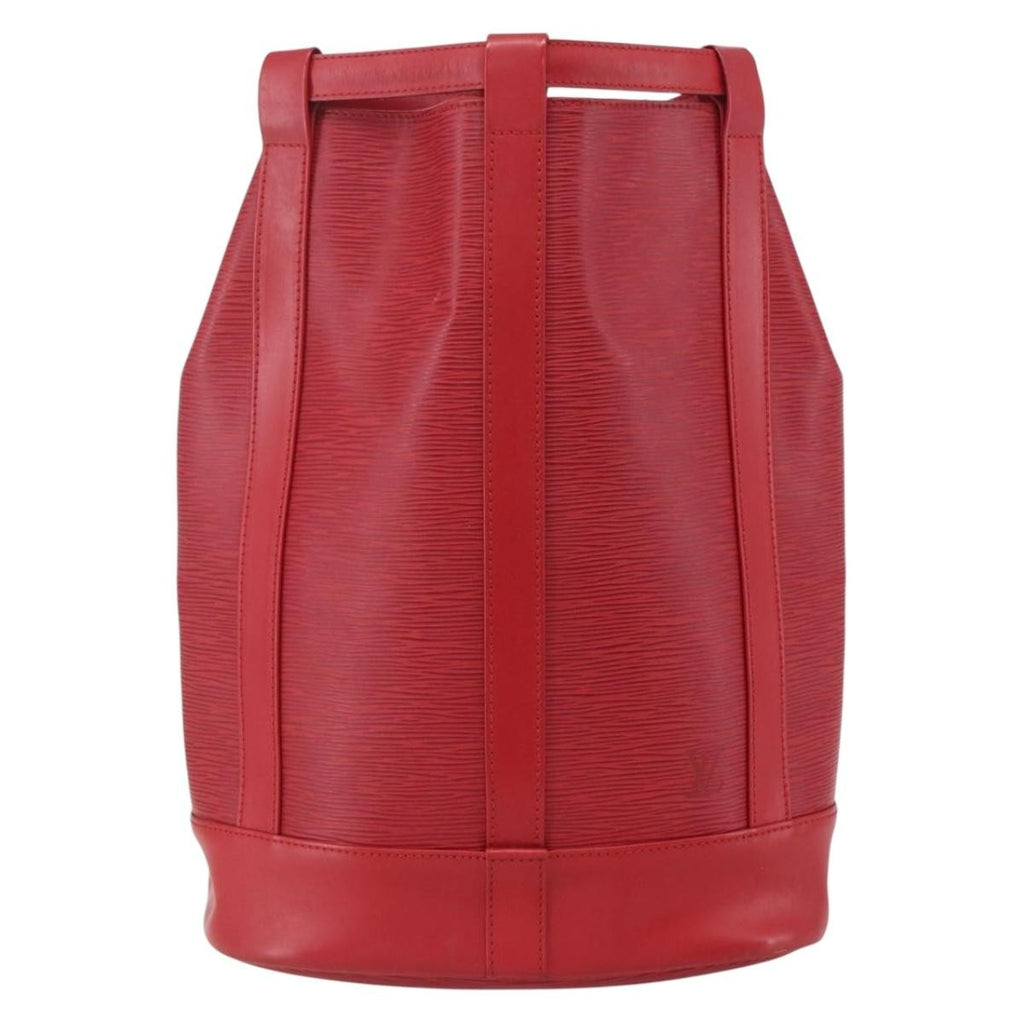 Louis Vuitton Randonnee Backpack Epi Leather Red Leather Shoulder Bag