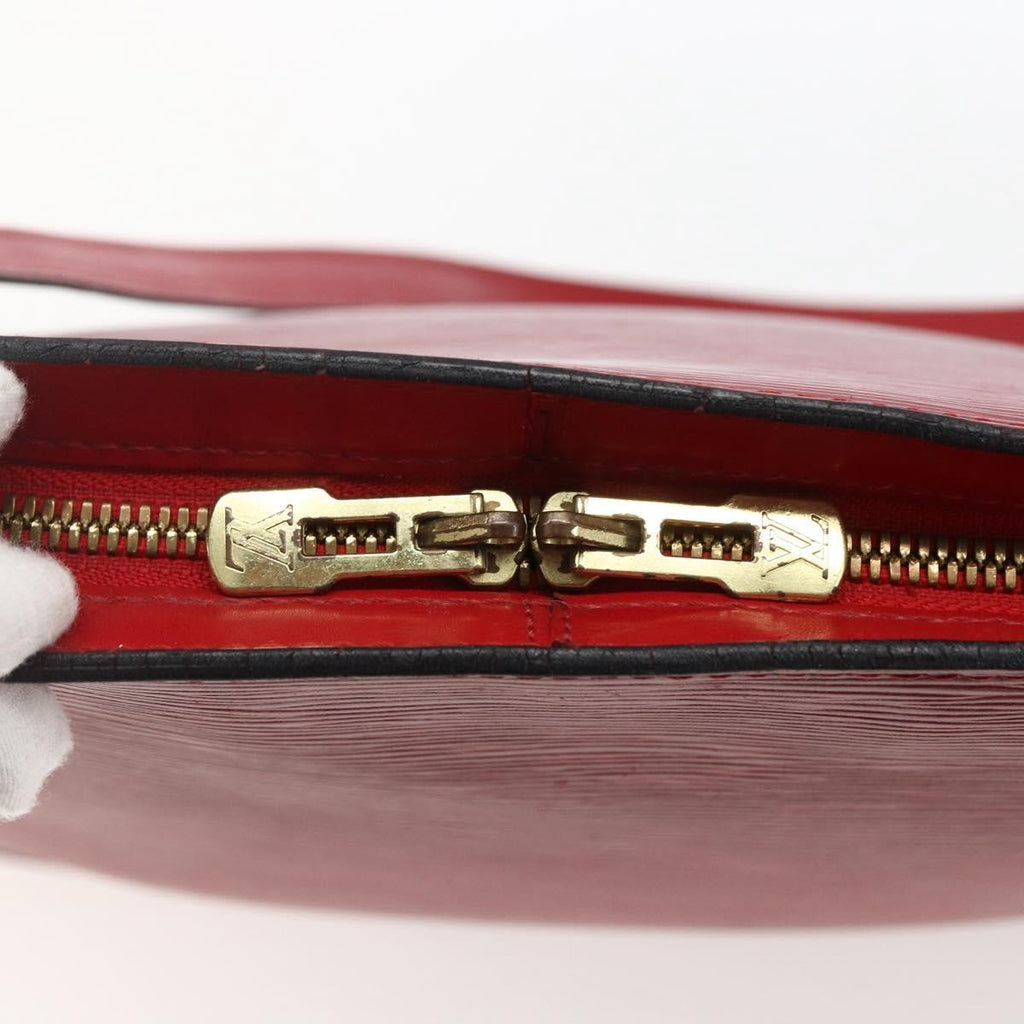 Louis Vuitton Lussac Handbag Epi Leather Red Leather Shoulder Bag