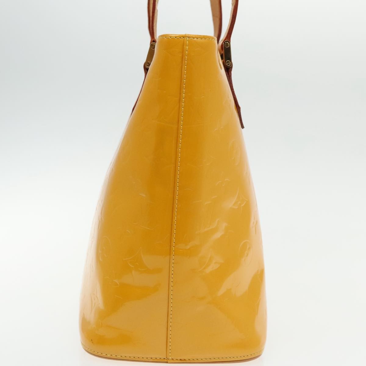 Louis Vuitton Houston Handbag Monogram Vernis Yellow Patent_Leather Bag