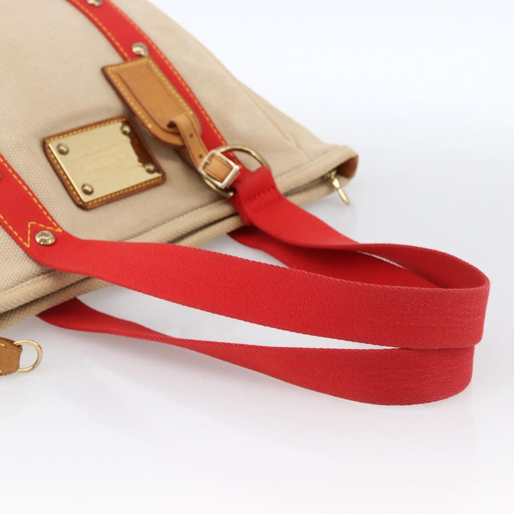 Louis Vuitton Antigua Tote Canvas Beige Canvas Tote Bag