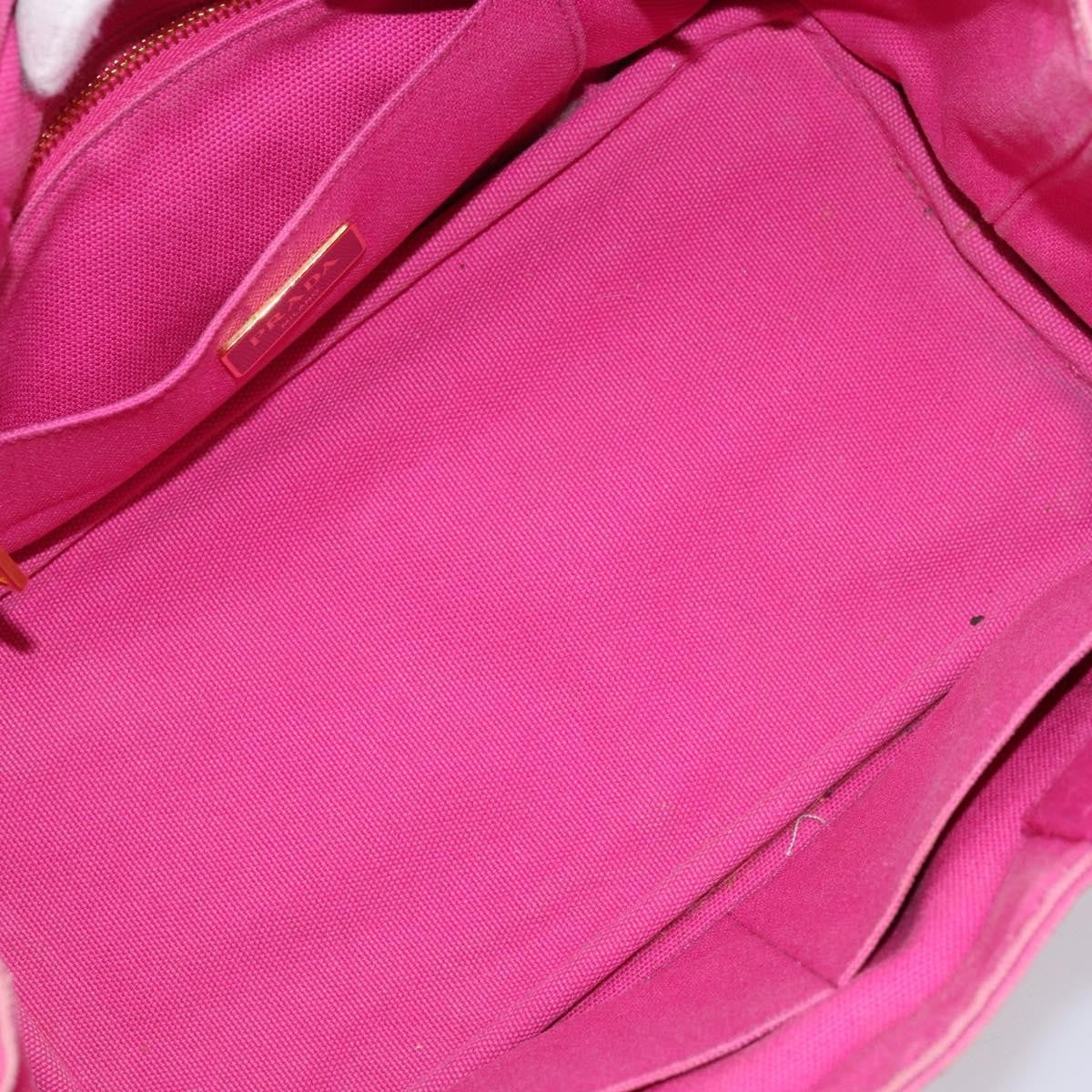 Prada Canapa Tote Canvas Pink Canvas Tote Bag Bag