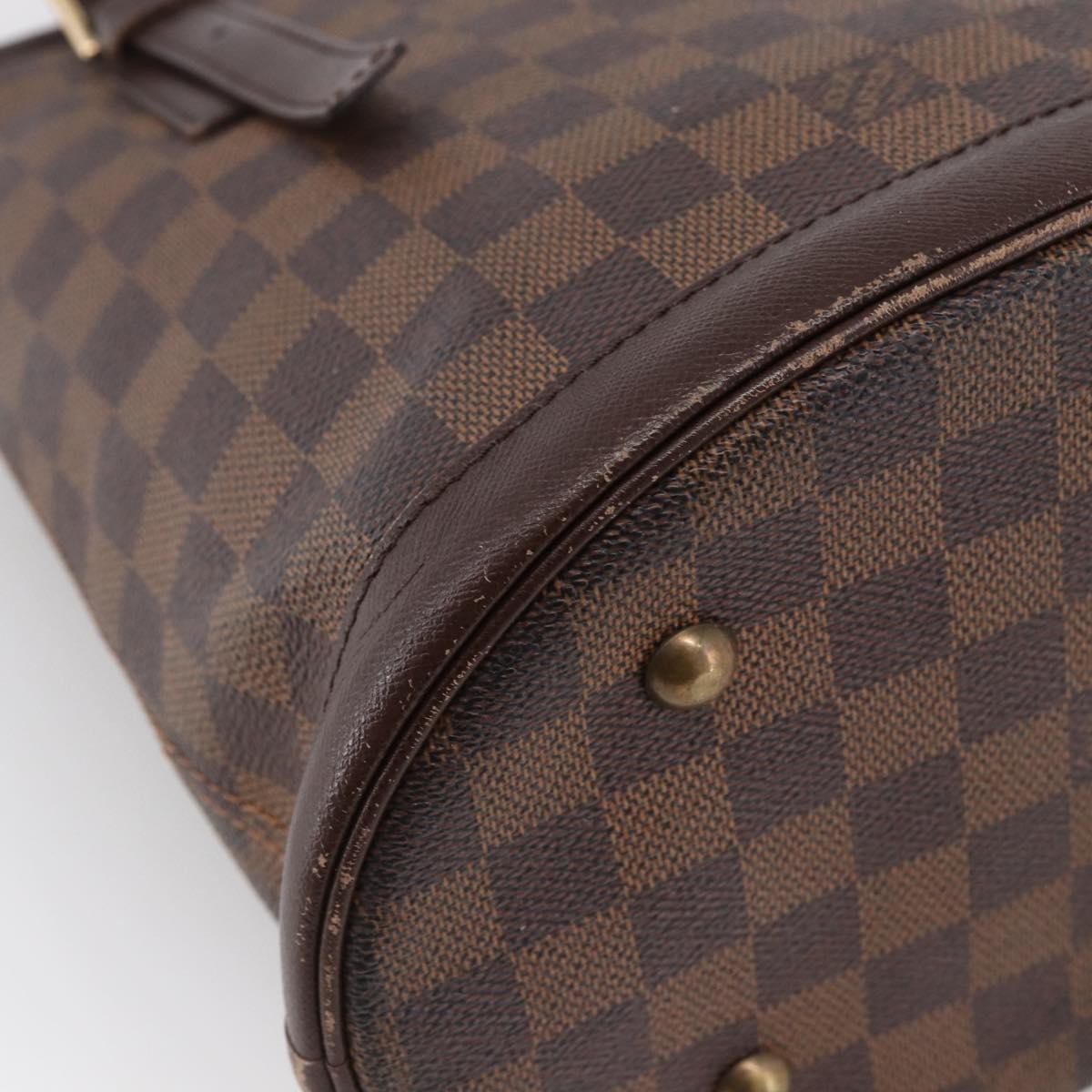 Louis Vuitton Marais Bucket Bag Damier Brown Canvas Shoulder Bag