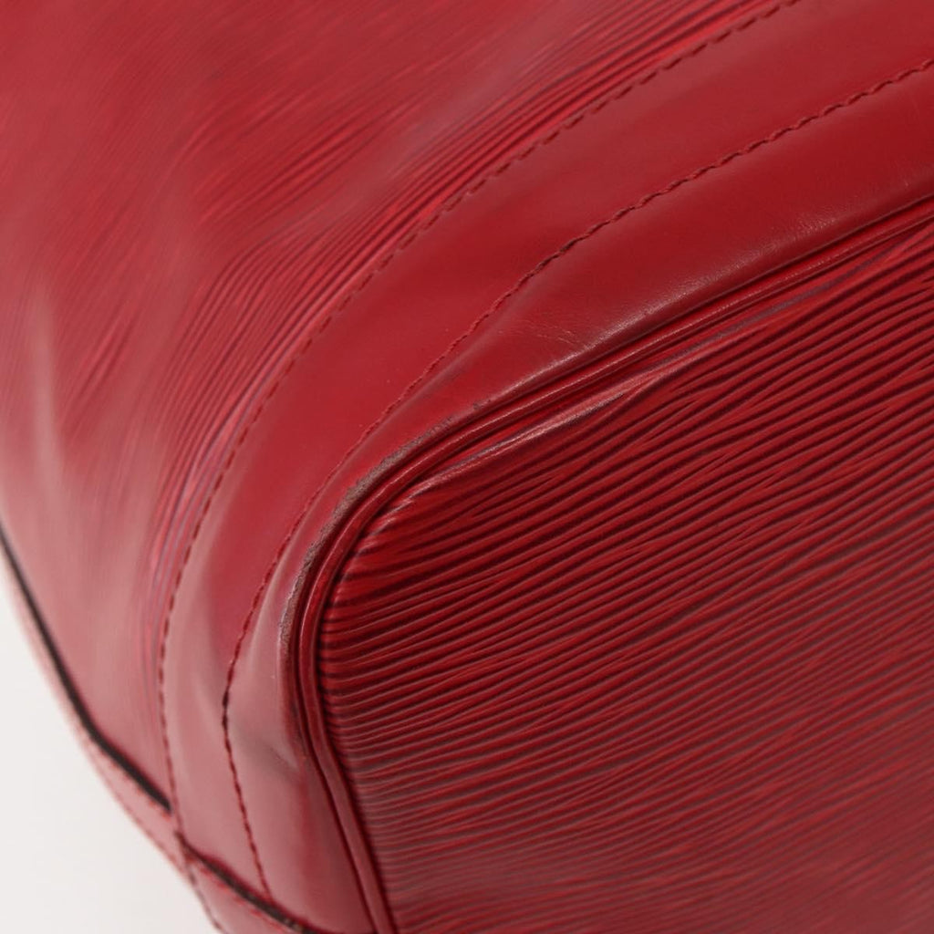 Louis Vuitton Noe Shoulder Bag Leather Red Leather Shoulder Bag