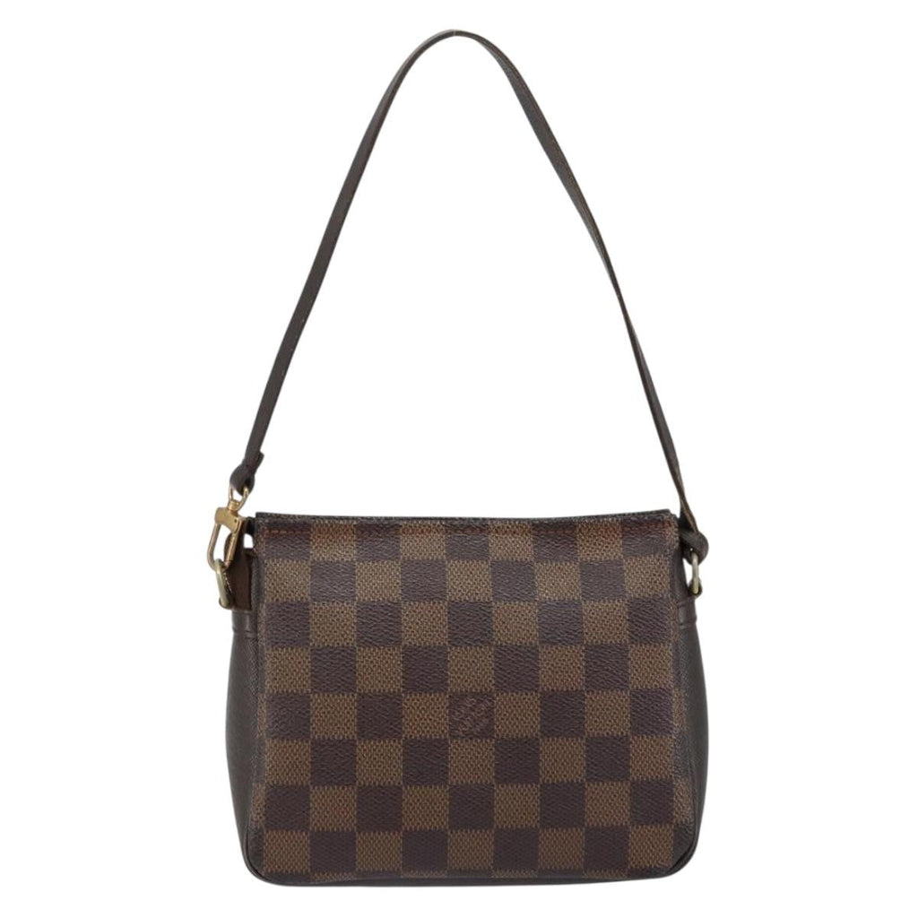 Louis Vuitton Trousse Make Up Bag Damier Canvas Brown Canvas Clutche & Pouche Bag