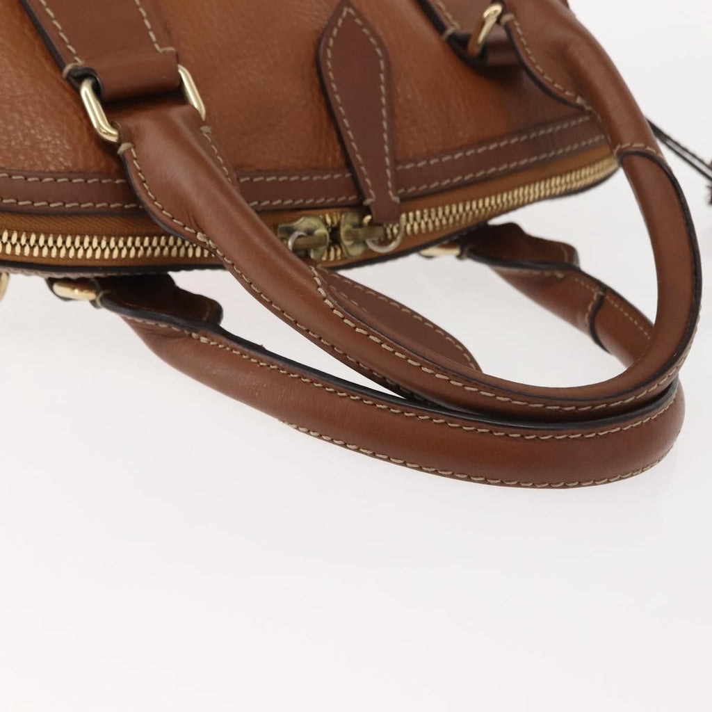Burberry Orchard Bag Smooth Leather Brown Leather Handbag