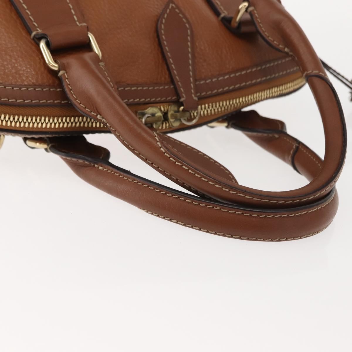 Burberry Orchard Bag Smooth Leather Brown Leather Handbag