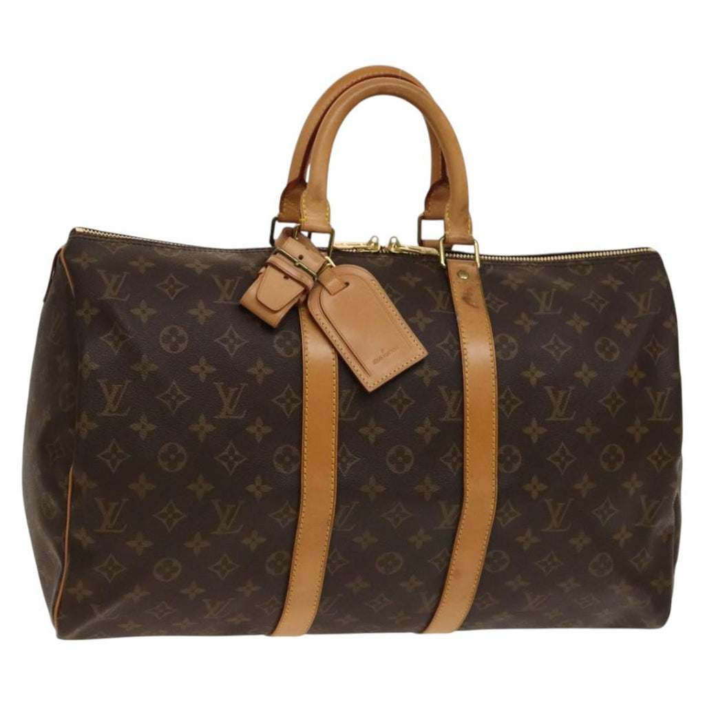 Louis Vuitton Keepall Bag Monogram Canvas Brown Canvas Bag