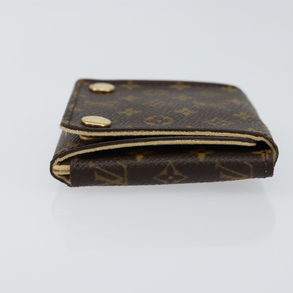 Louis Vuitton Case Jewelry Box Canvas Brown Canvas Wallets Accessory