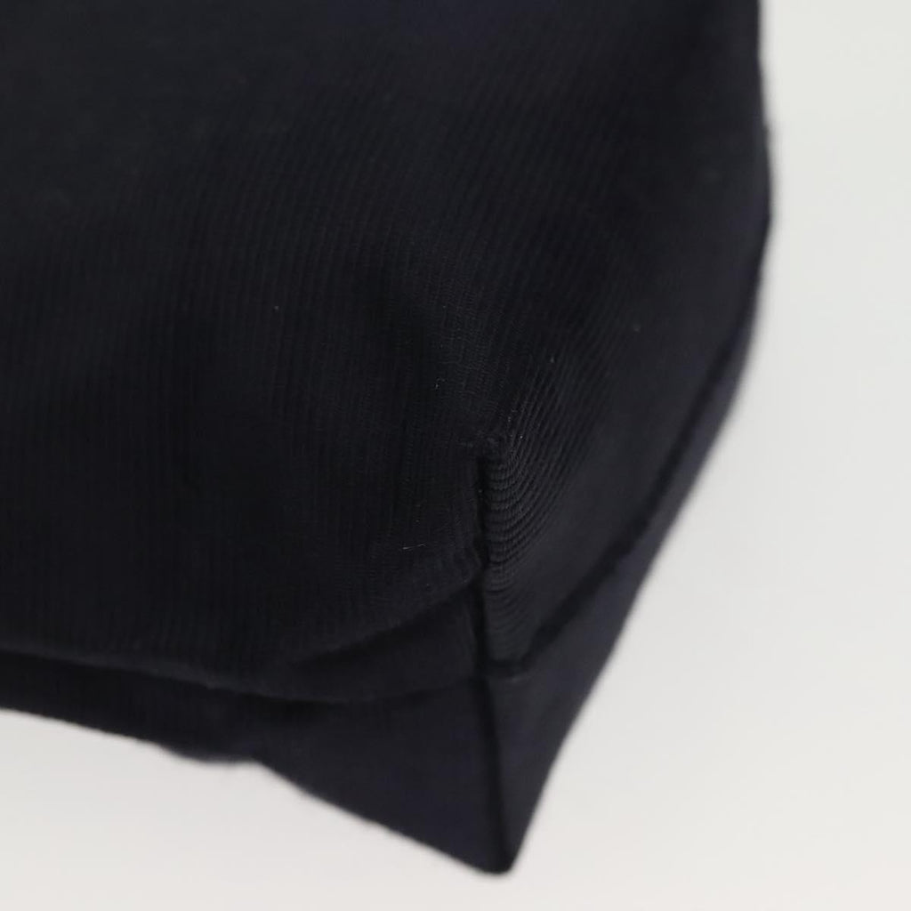Celine Circle Logo Pouch Nylon Navy Canvas Clutche & Pouche Bag