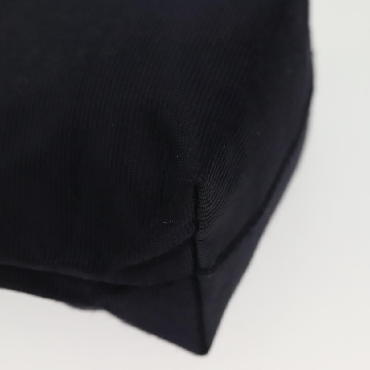 Celine Circle Logo Pouch Nylon Navy Canvas Clutche & Pouche Bag