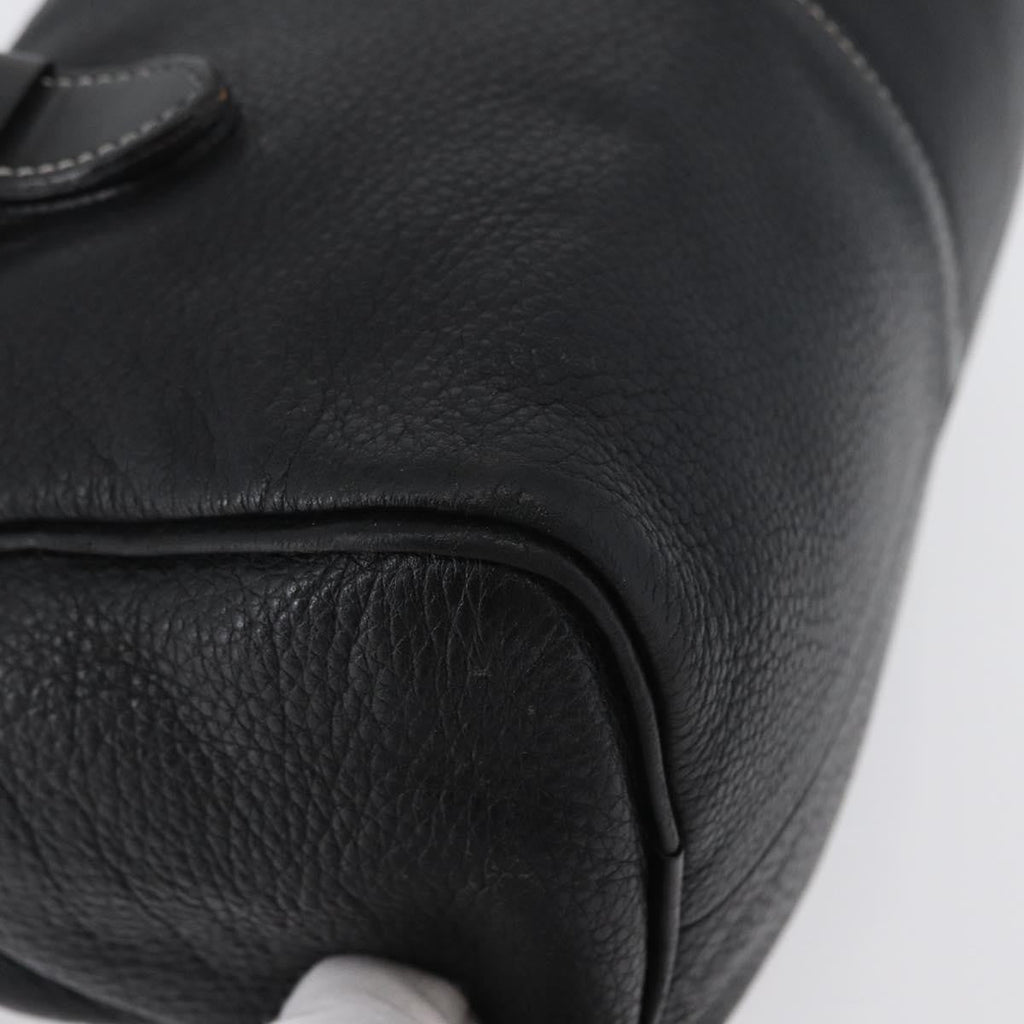 Burberry Vintage Handbag Leather Black Leather Handbag
