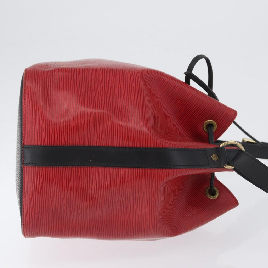 Louis Vuitton Bicolor Petit Noe Handbag Epi Leather Red Leather Shoulder Bag
