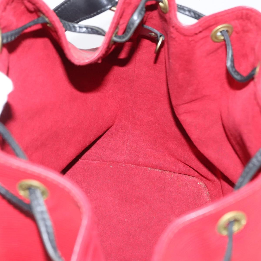 Louis Vuitton Bicolor Petit Noe Handbag Epi Leather Red Leather Shoulder Bag