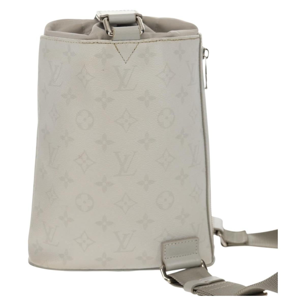 Louis Vuitton Chalk Sling Bag Limited Edition Logo Story Monogram Canvas White Canvas Shoulder Bag