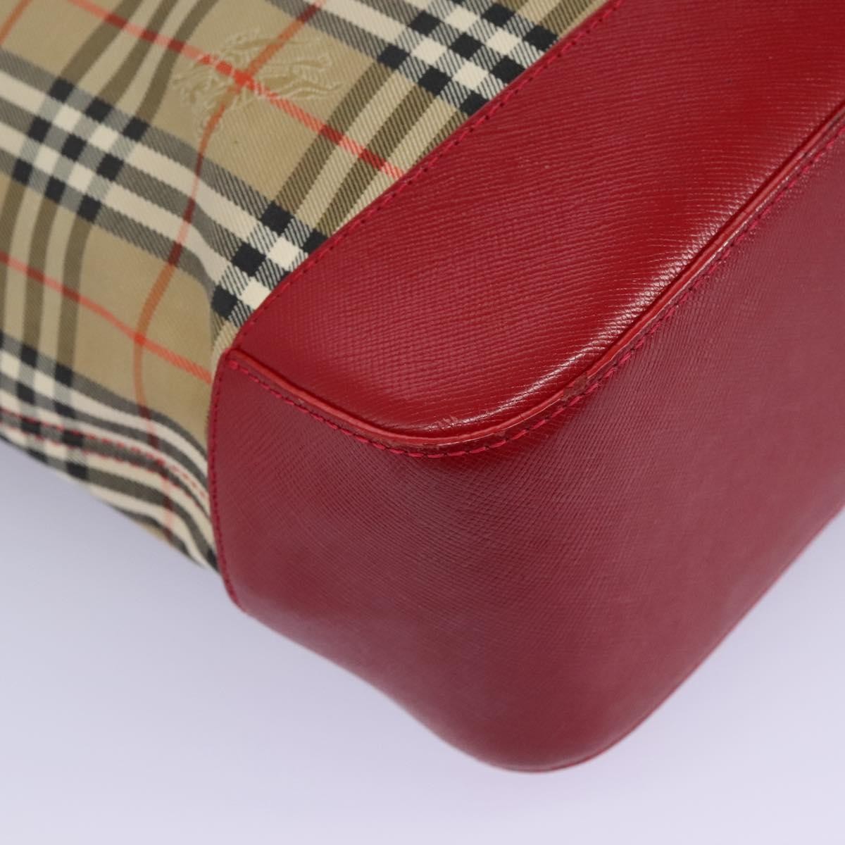 Burberry Nova Check Tote Canvas Check Pattern Beige Canvas Tote Bag