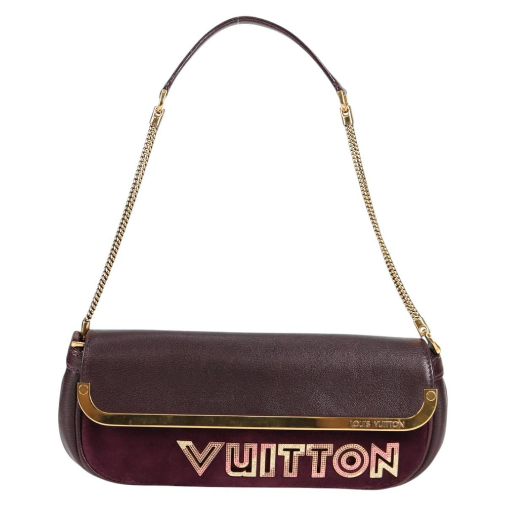 Louis Vuitton Avant Garde Pochette Leather With Suede Brown Leather Bag