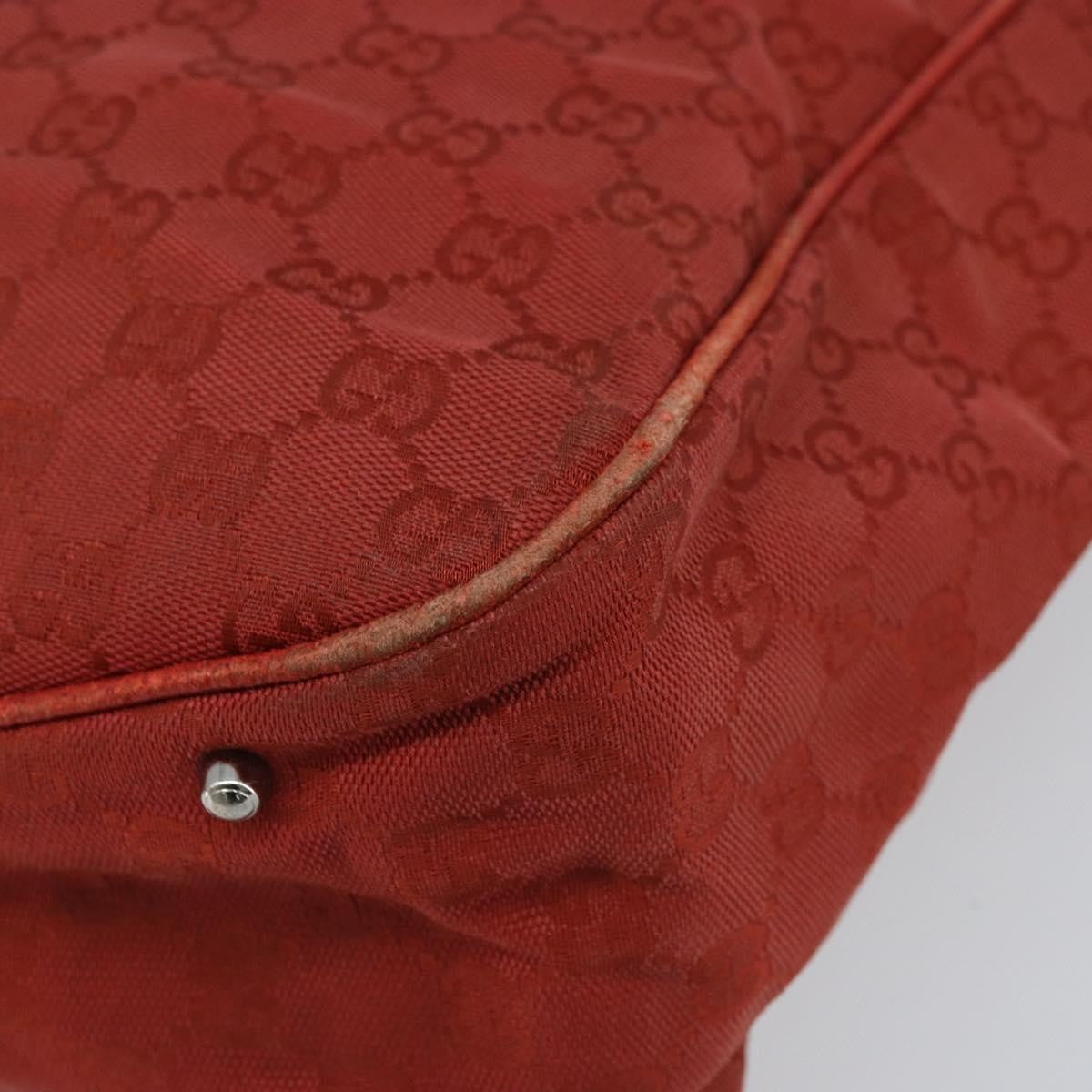 Gucci Vintage Open Tote Gg Canvas Red Canvas Tote Bag Bag (Pre-Owned)