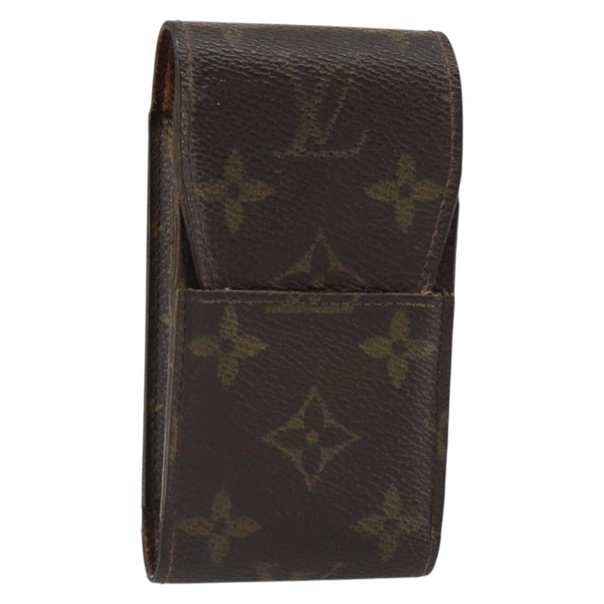 Louis Vuitton Cigarette Case Monogram Canvas Brown Canvas Clutche & Pouche Bag