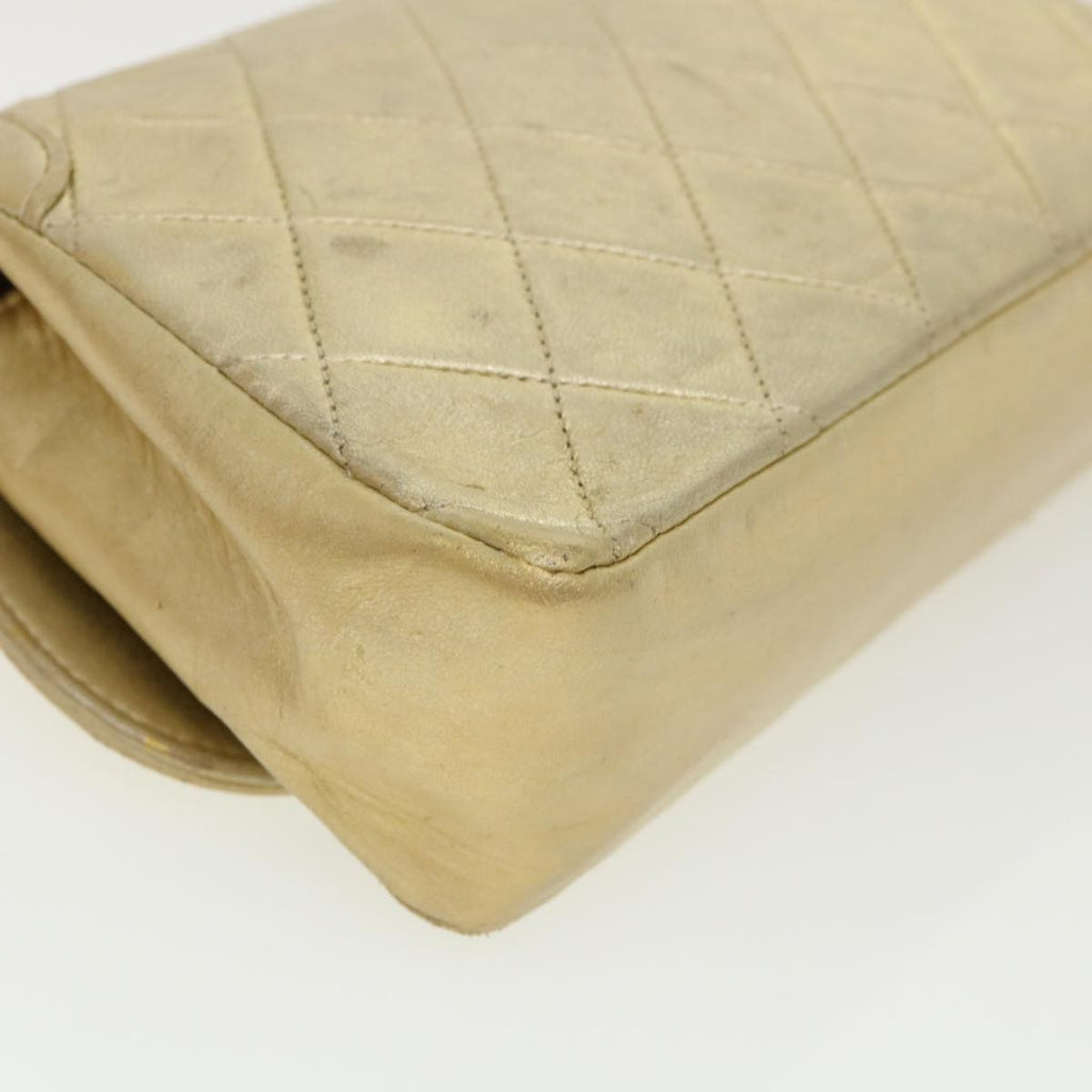 Chanel Vintage Cc Chain Flap Bag Quilted Lambskin Gold Leather Shoulder Bag Bag