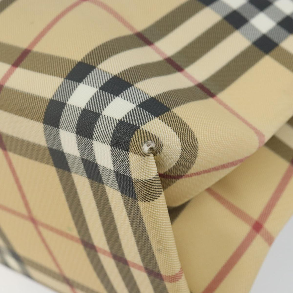 Burberry Nova Check Tote Canvas Check Pattern Beige Canvas Tote Bag