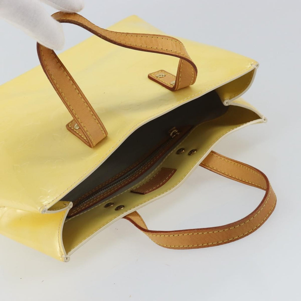 Louis Vuitton Reade Handbag Monogram Vernis Yellow Patent_Leather Handbag