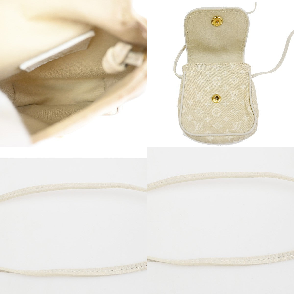 Louis Vuitton Cancun Pochette Monogram Mini Canvas Beige Canvas Clutche & Pouche Bag