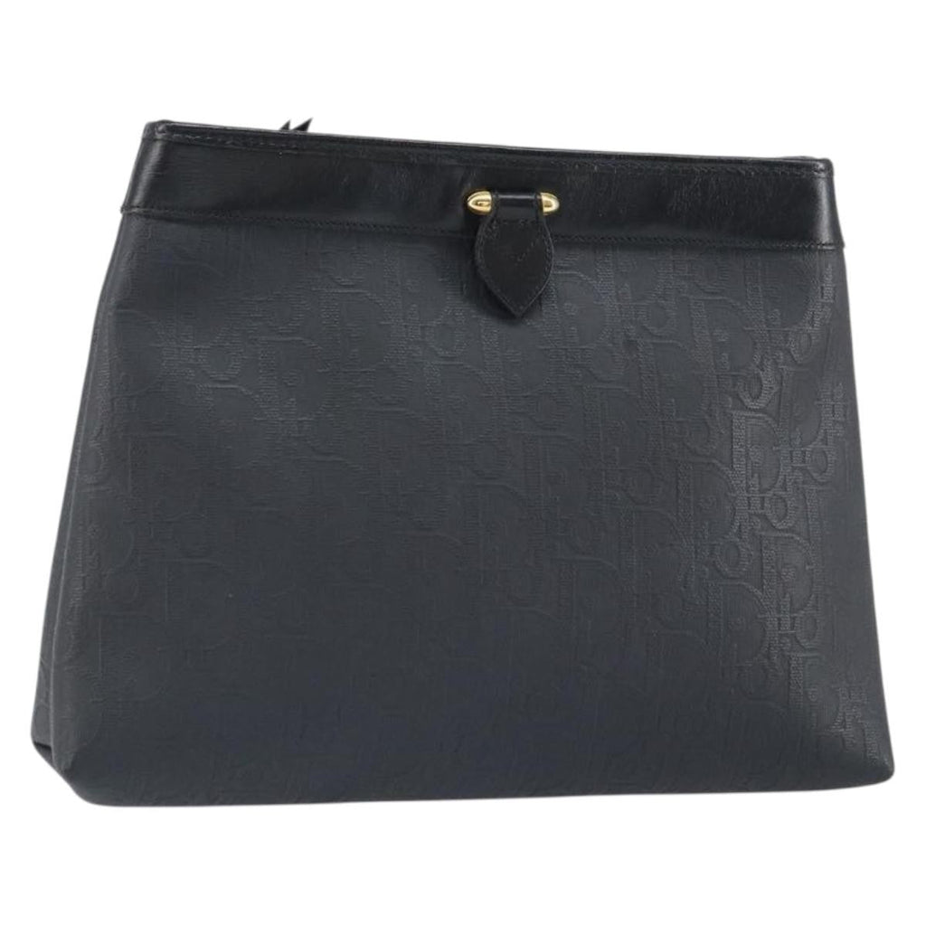 Christian Dior Trotter Pouch Canvas Black Canvas Clutche & Pouche Bag (Pre-Owned)