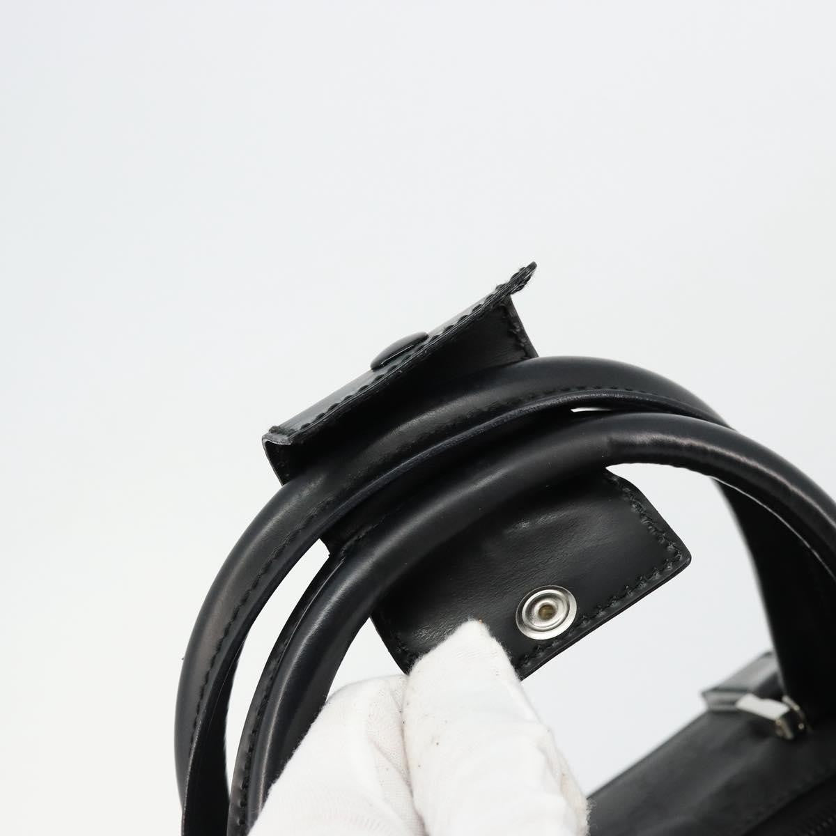 Gucci Duffle Bag Jumbo Gg Embossed Leather Black Pvc Handbag (Pre-Owned)
