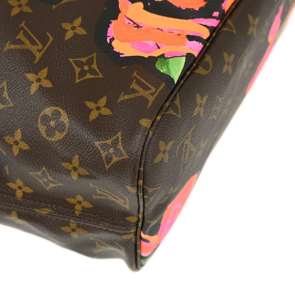 Louis Vuitton Neverfull Nm Tote Limited Edition Printed Canvas Brown Canvas Tote Bag