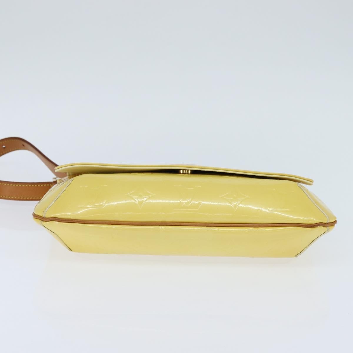 Louis Vuitton Thompson Street Handbag Monogram Vernis Yellow Patent_Leather Shoulder Bag